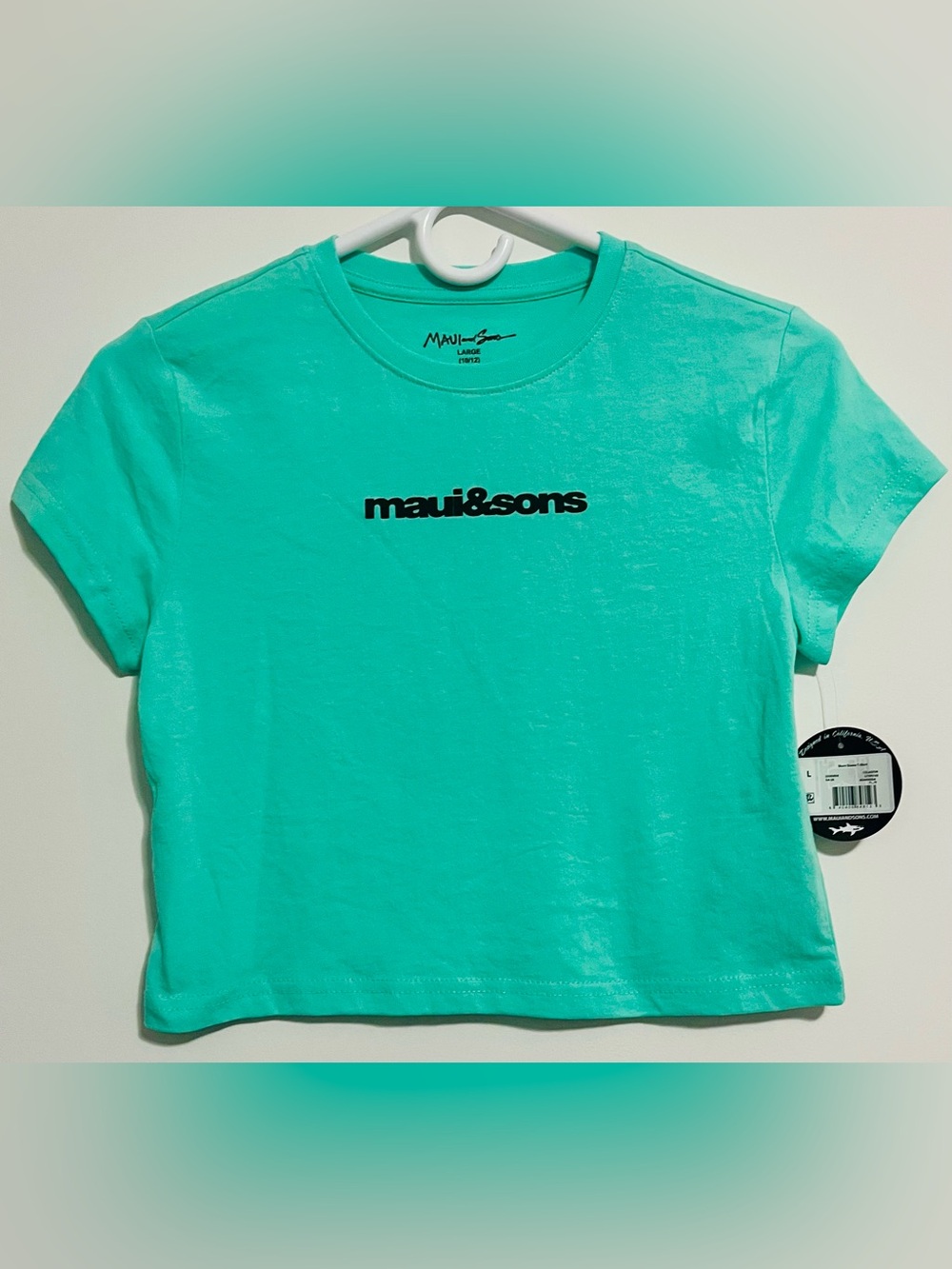 Maui and Sons Teal Short-Sleeve Logo Tee